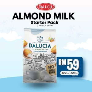 PAKEJ 1 : Almond Milk Vanilla (1 pack)